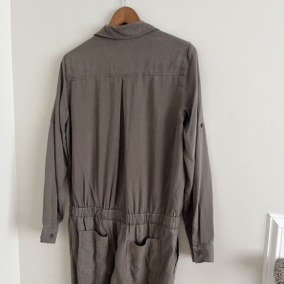 Cloth & Stone Amelia Utility Jumpsuit M Olive Boho utility army - Picture 14 of 16